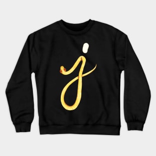 J - Albino burmese python Crewneck Sweatshirt